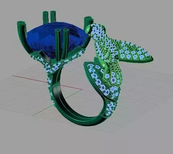 engulf hummingbird ring