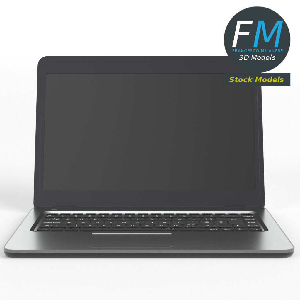 Laptop computer 3D model_3