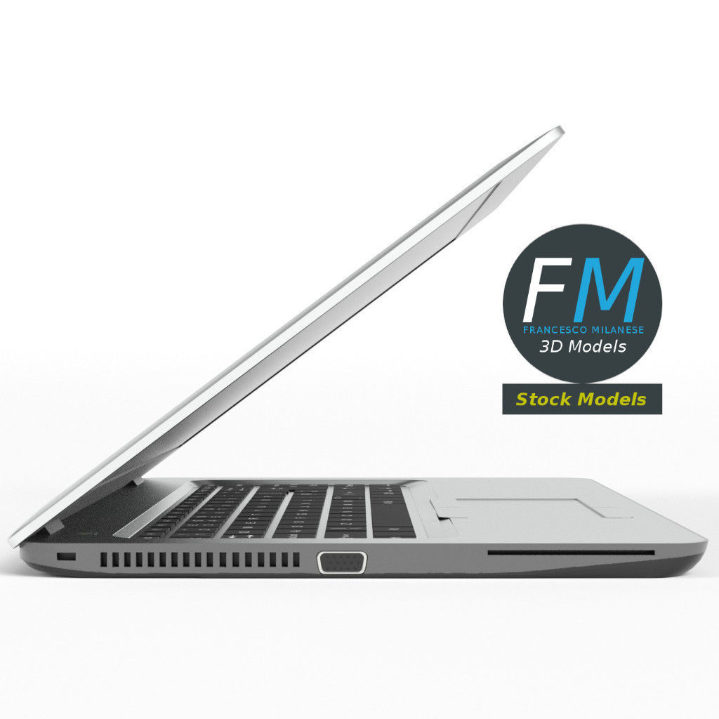 Laptop computer 3D model_4