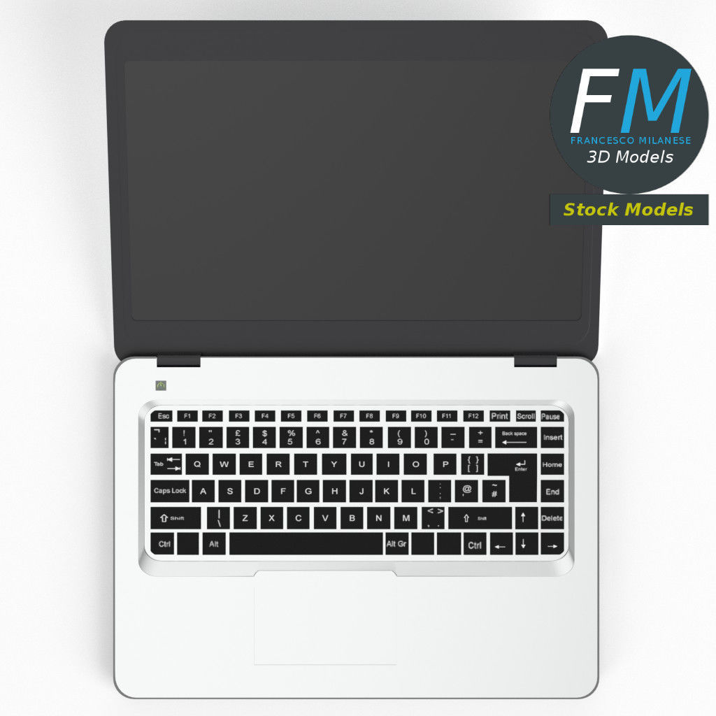 Laptop computer 3D model_6