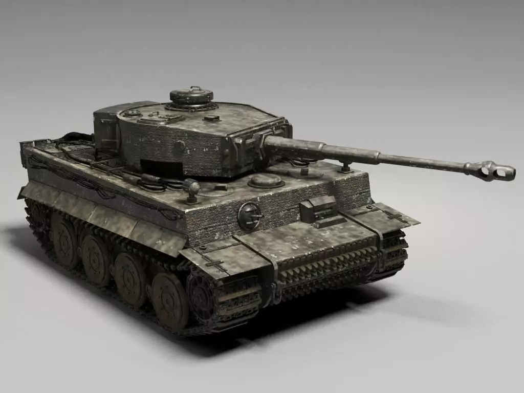 German Tiger Tank Free 3D model_0