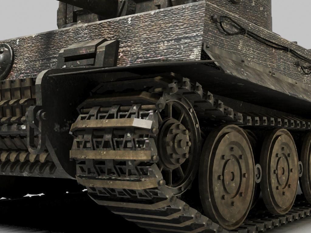 German Tiger Tank Free 3D model_3