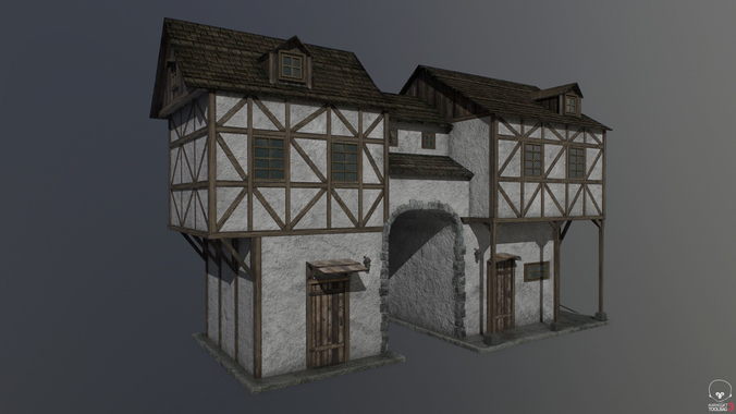 Medieval house B PBR 