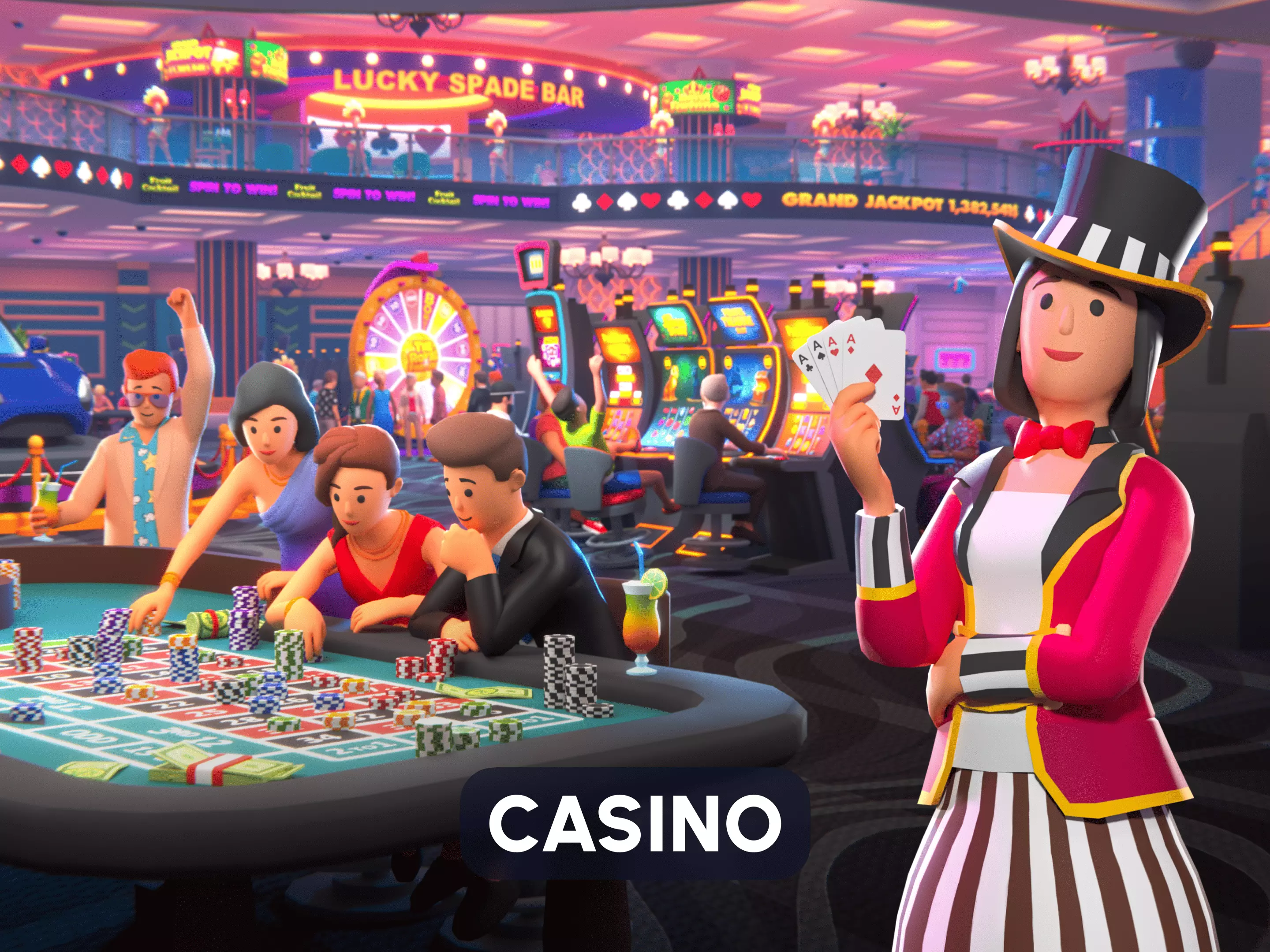 Casino Low-poly 3D model