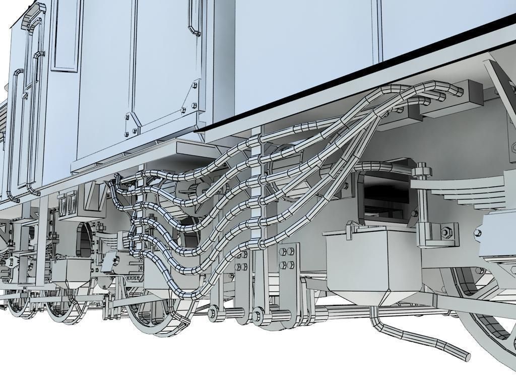 Prussian E92 Electric Locomotive Free 3D model_15