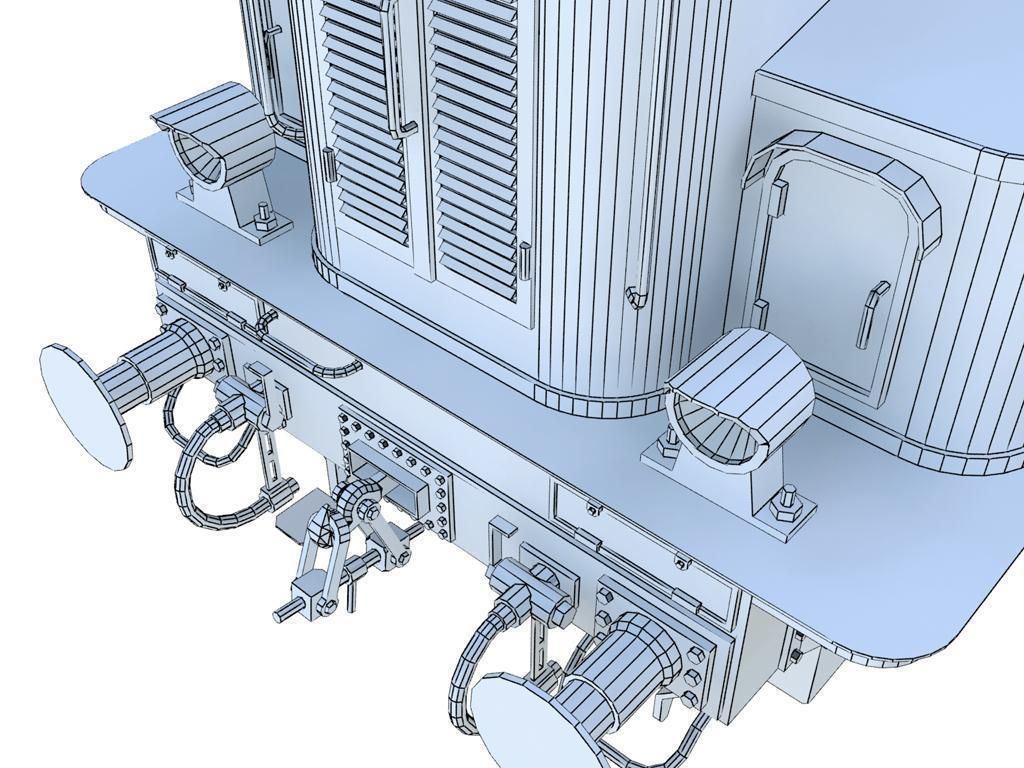 Prussian E92 Electric Locomotive Free 3D model_16