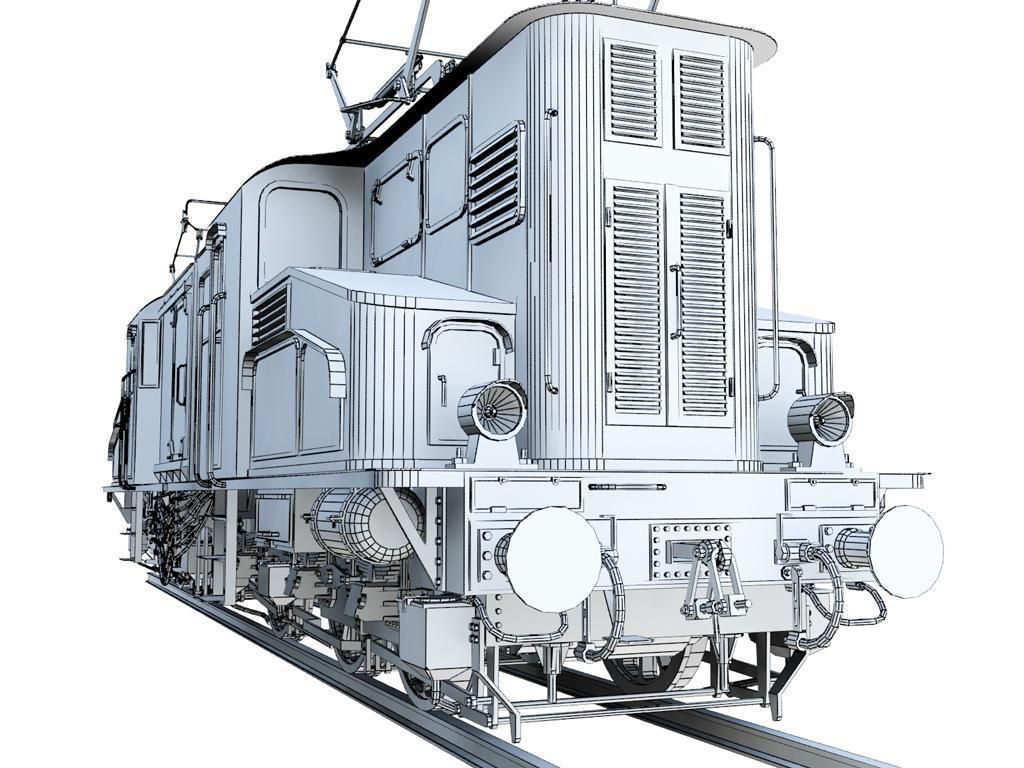 Prussian E92 Electric Locomotive Free 3D model_14