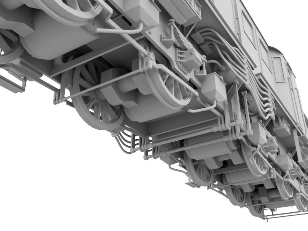 Prussian E92 Electric Locomotive Free 3D model_10