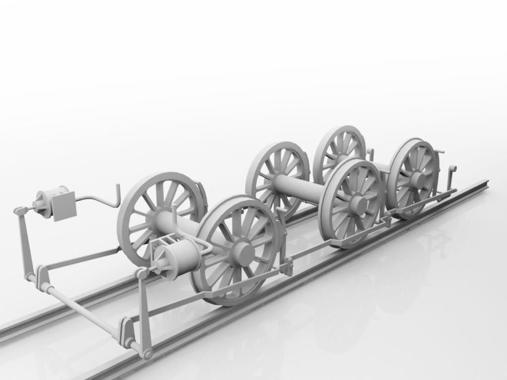 Prussian E92 Electric Locomotive Free 3D model_13