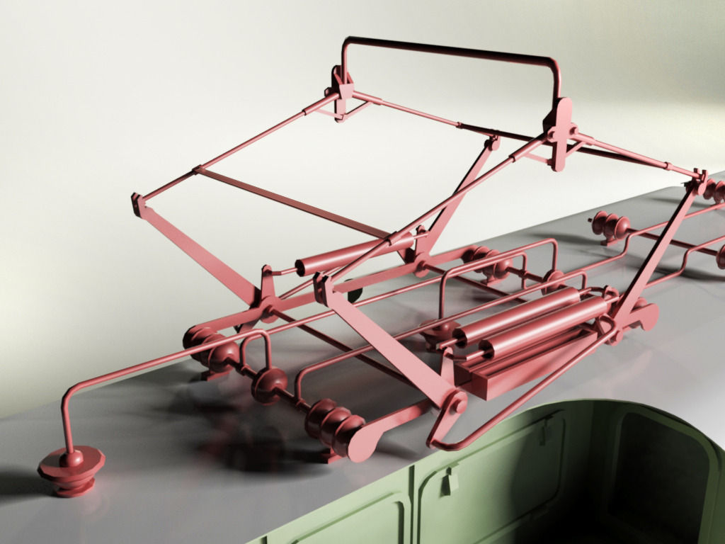 Prussian E92 Electric Locomotive Free 3D model_3