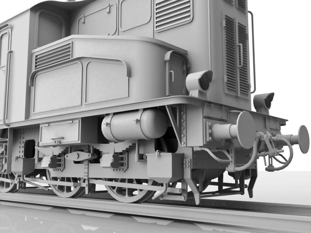 Prussian E92 Electric Locomotive Free 3D model_5