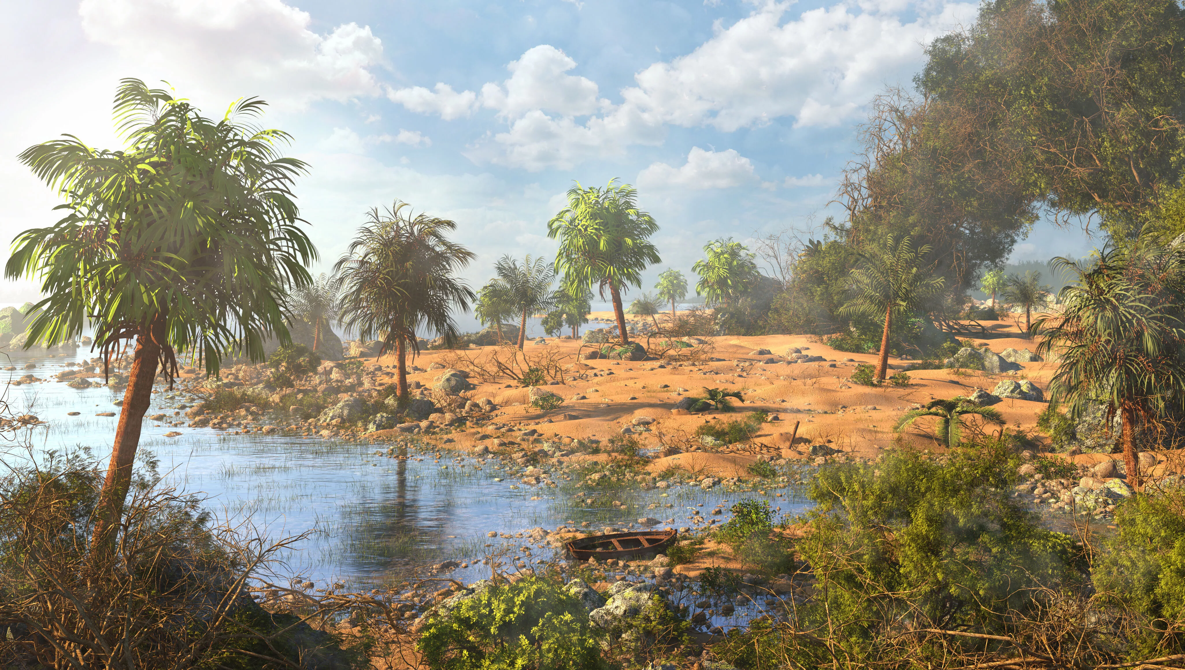 Landscape Beach Island 3D model