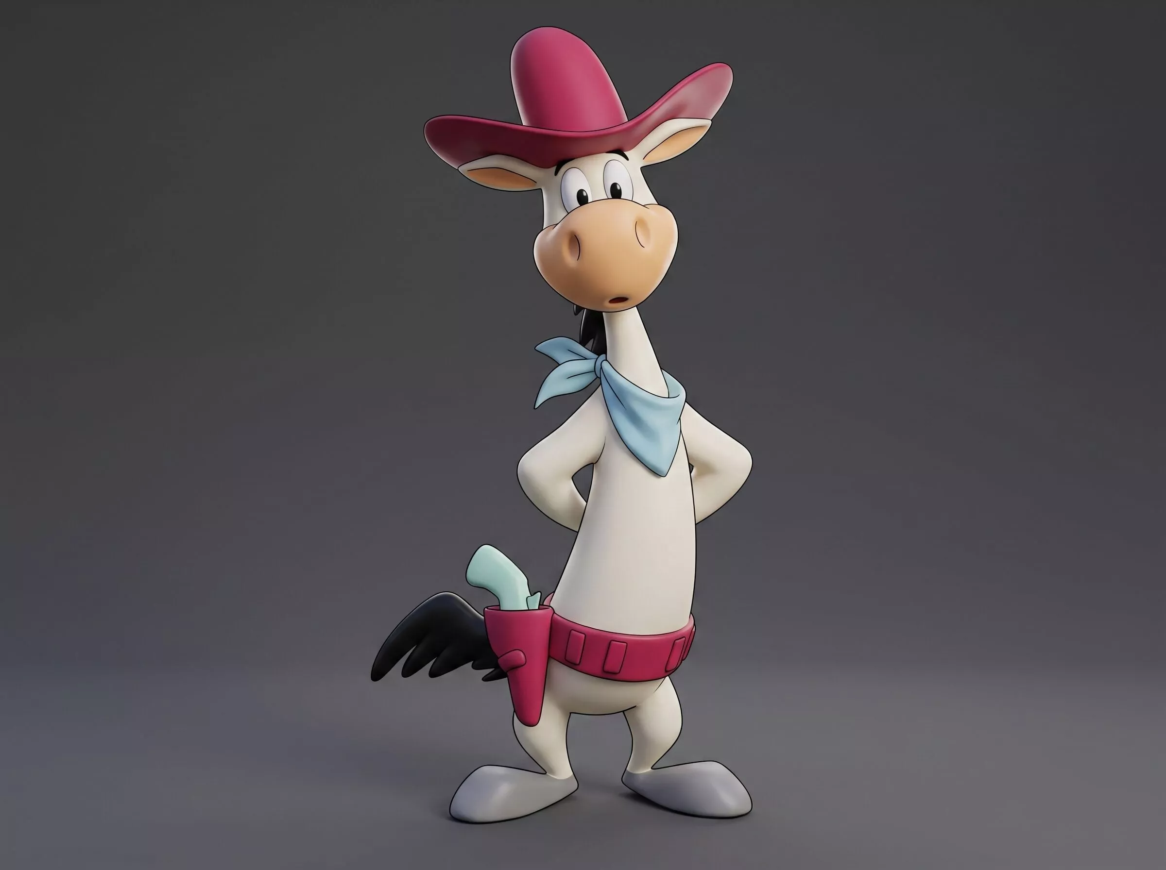 Quick Draw McGraw in 3D Model for 3D Printing STL FBX BLED OBJ 3D print model