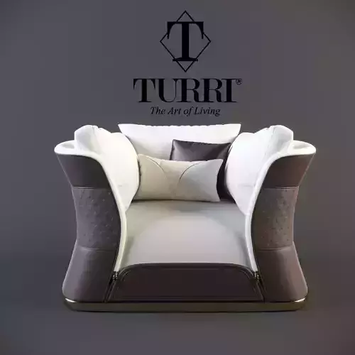 Turri vogue armchair 3D model