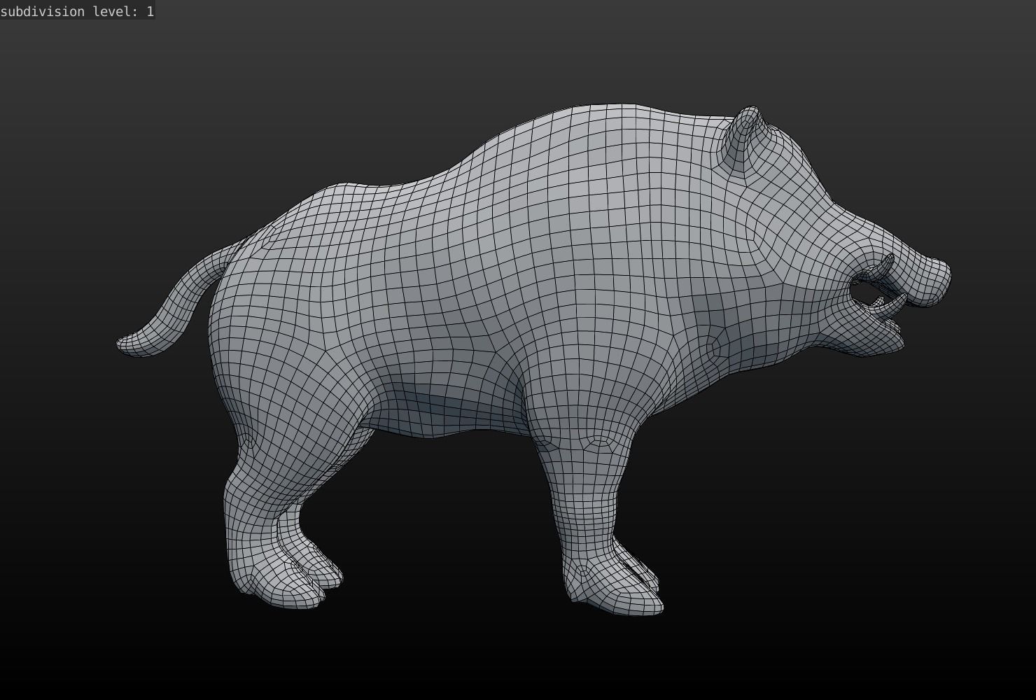 Wild Boar Low-poly Low-poly 3D model_14