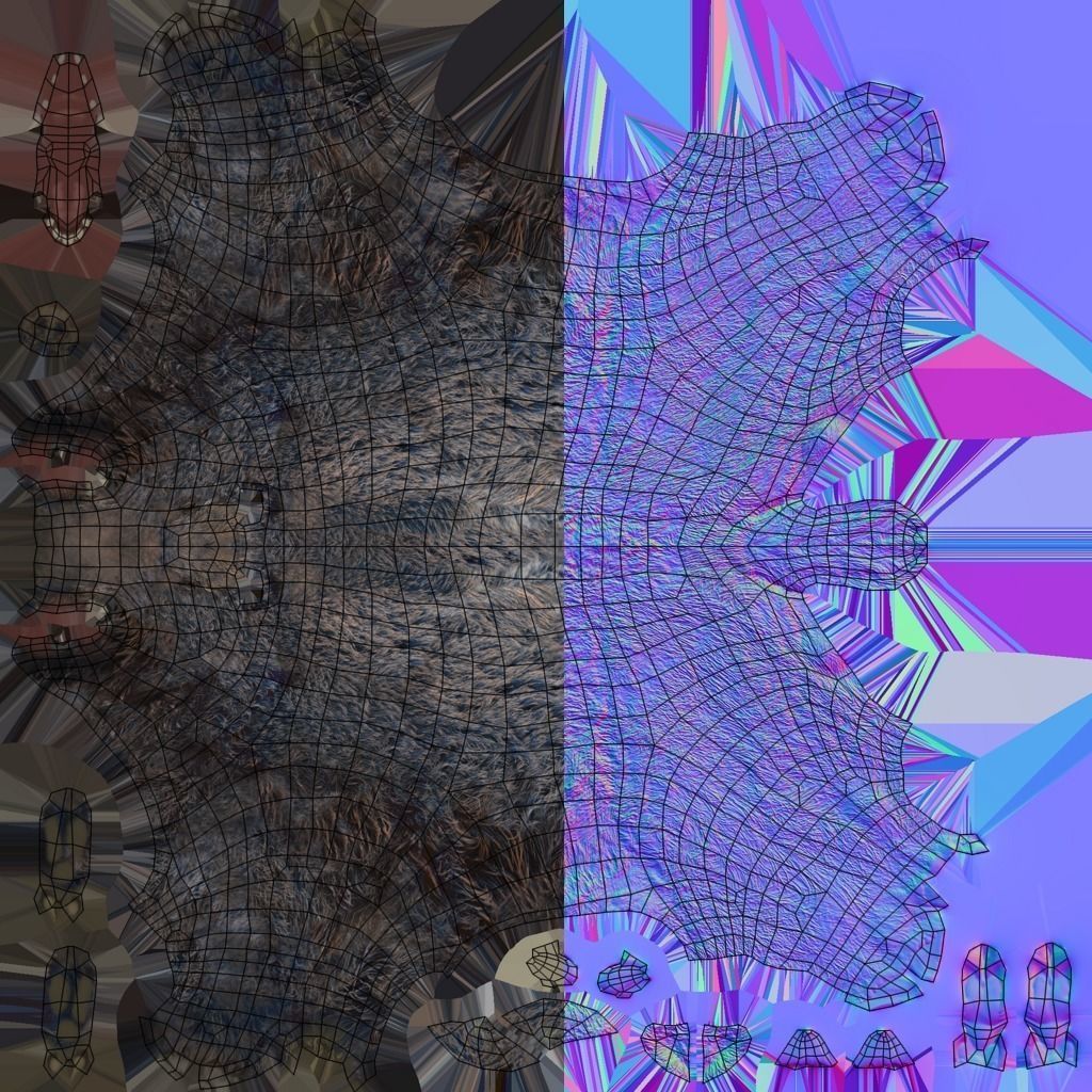 Wild Boar Low-poly Low-poly 3D model_3