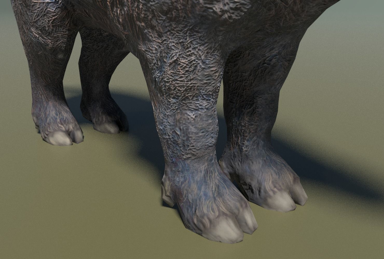 Wild Boar Low-poly Low-poly 3D model_9