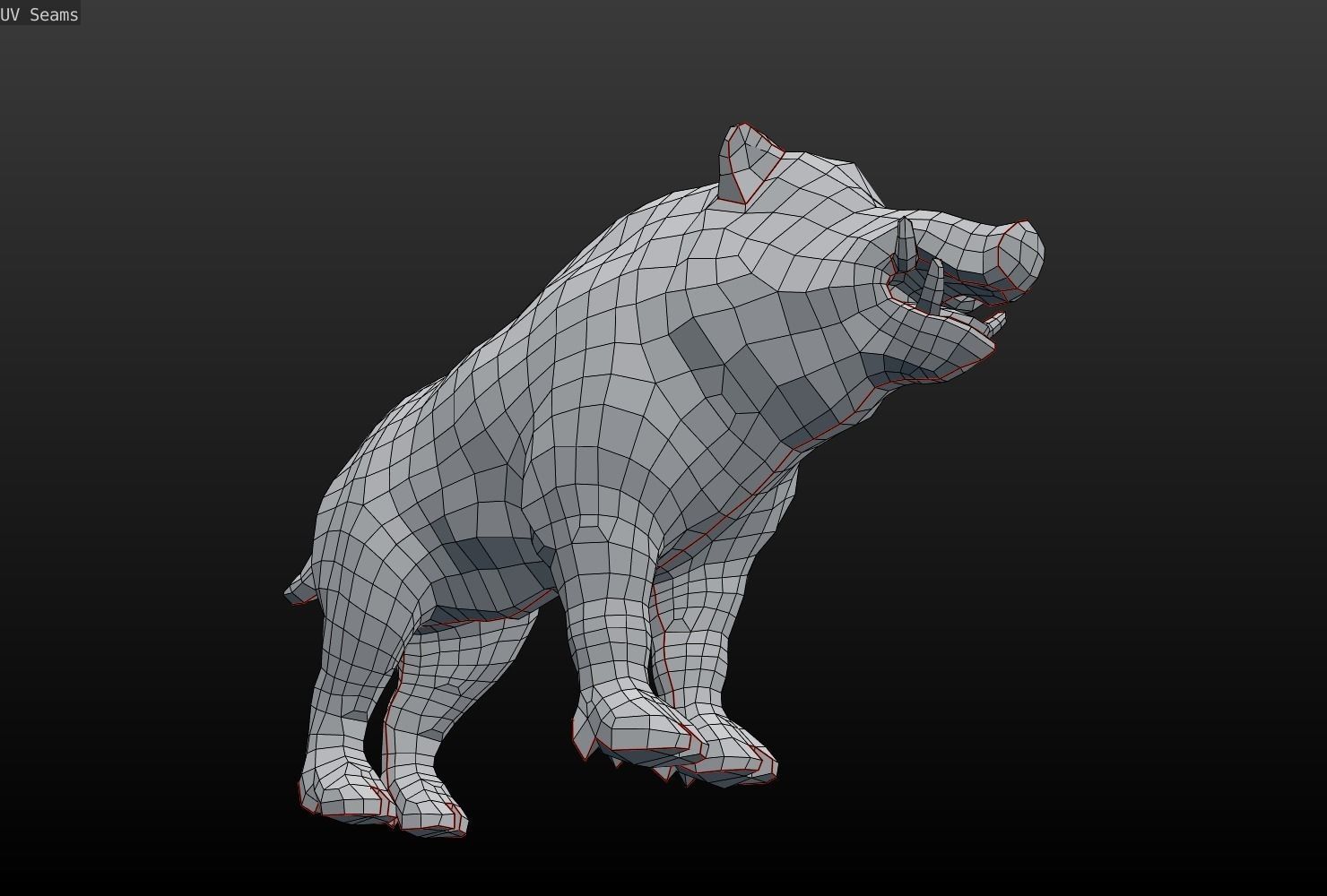 Wild Boar Low-poly Low-poly 3D model_20
