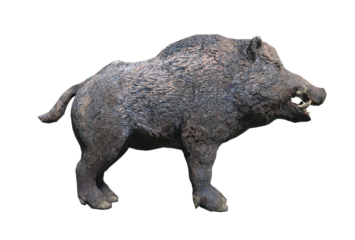 Wild Boar Low-poly Low-poly 3D model_0