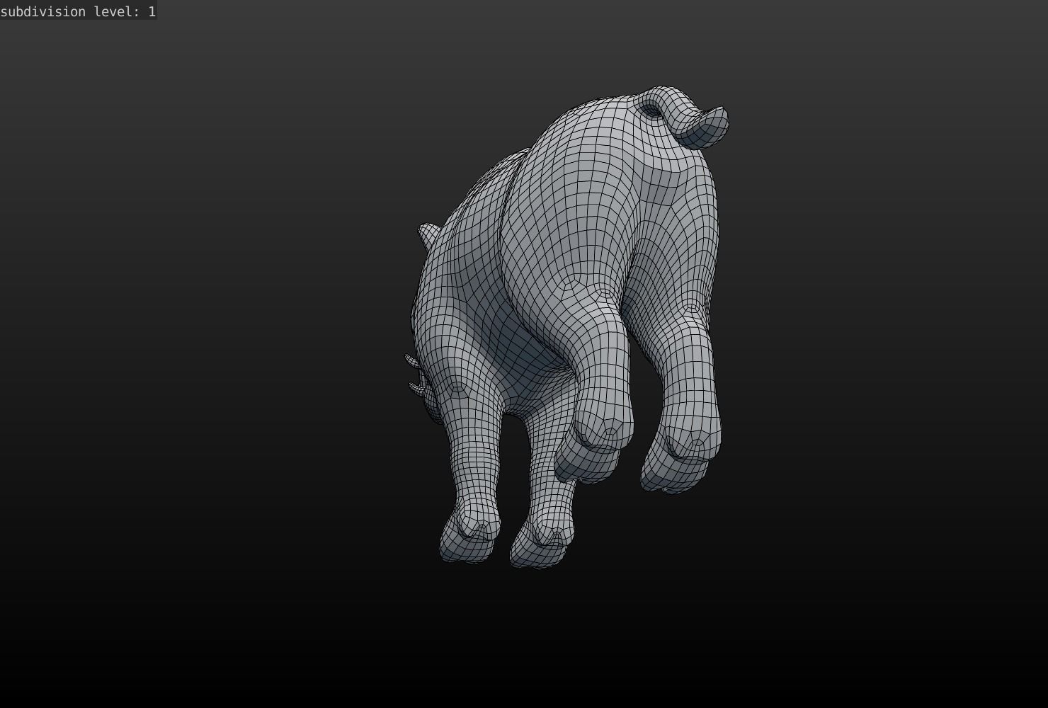 Wild Boar Low-poly Low-poly 3D model_18