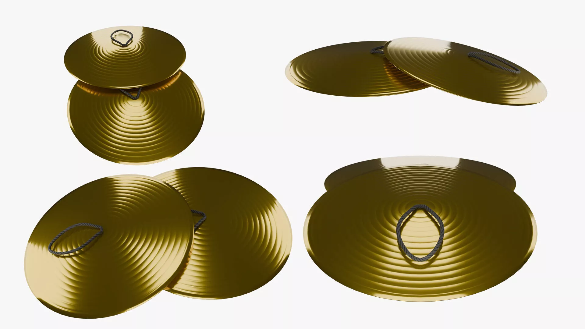 Cymbals 3D Model Low-poly 3D model