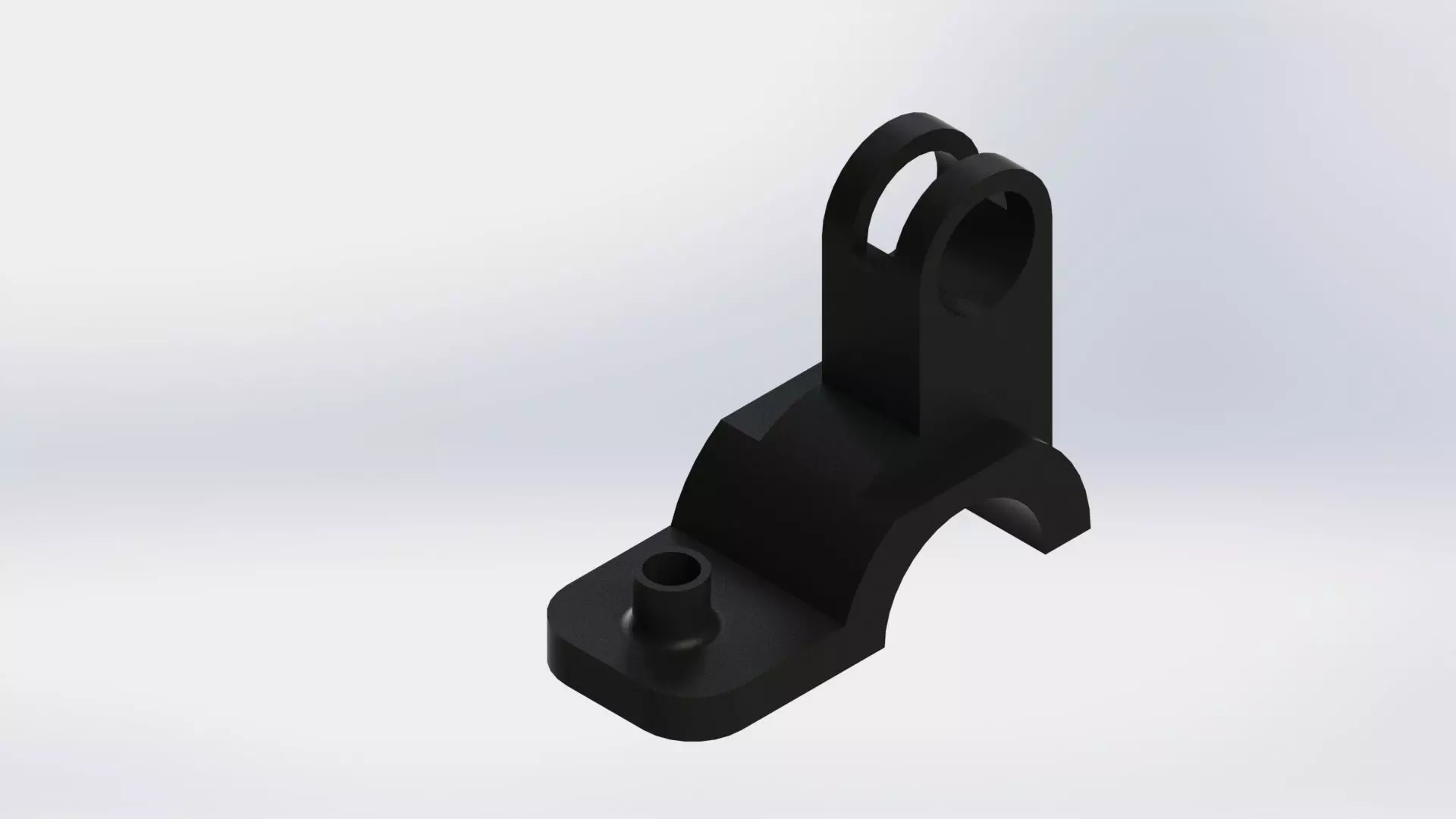 Bracket plastic 3D print model_0
