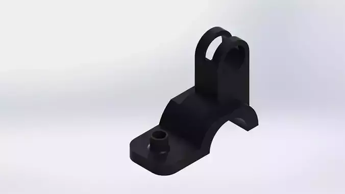 Bracket plastic 3D print model