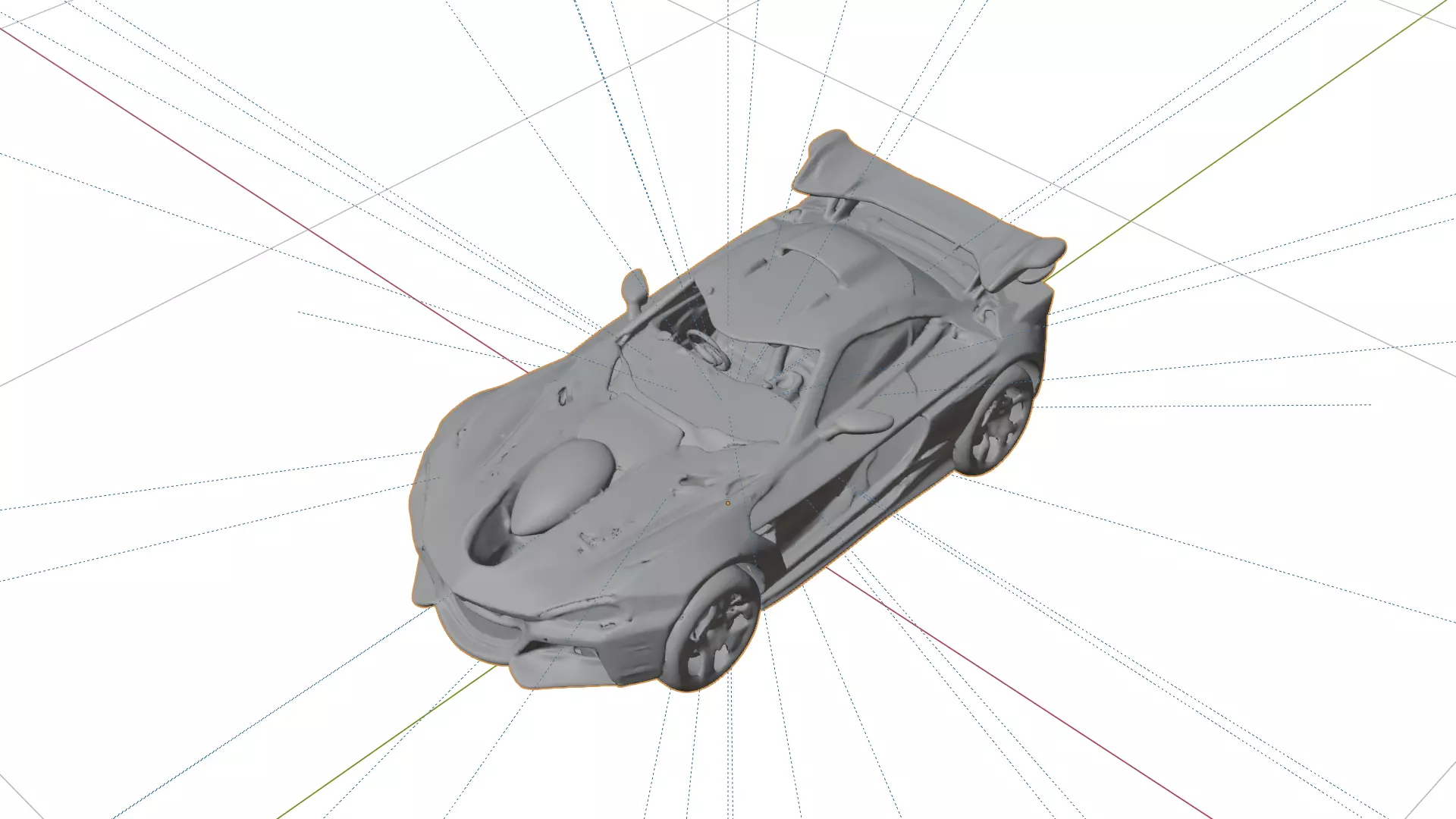 High Poly SpiderMan Classic Sports Car 3DModel STL 3MF Printable