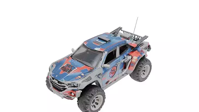 High Poly SpiderMan Classic Sports Car 3DModel STL 3MF Printable