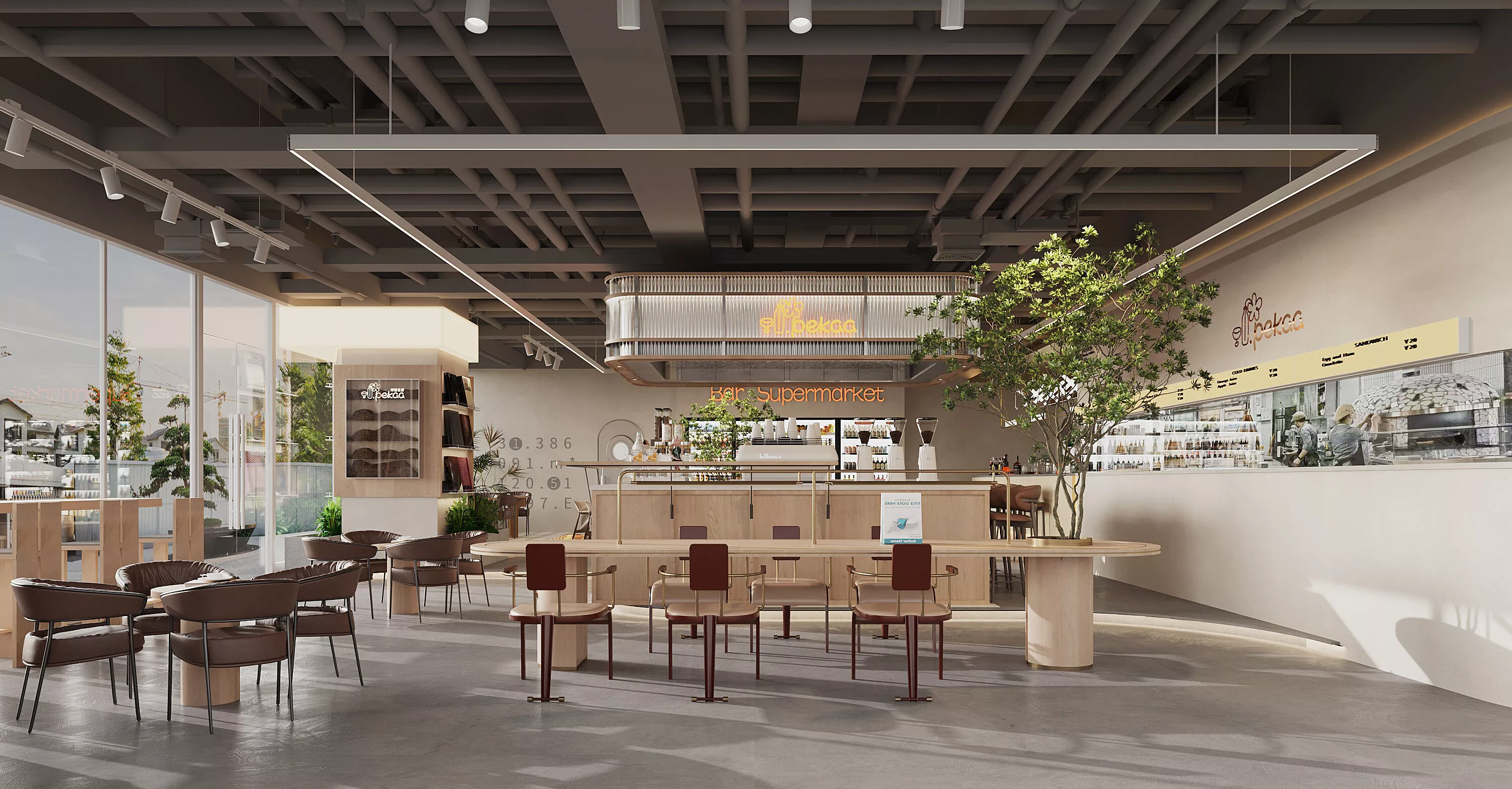 Interior Design of a Coffee Shop 3D model