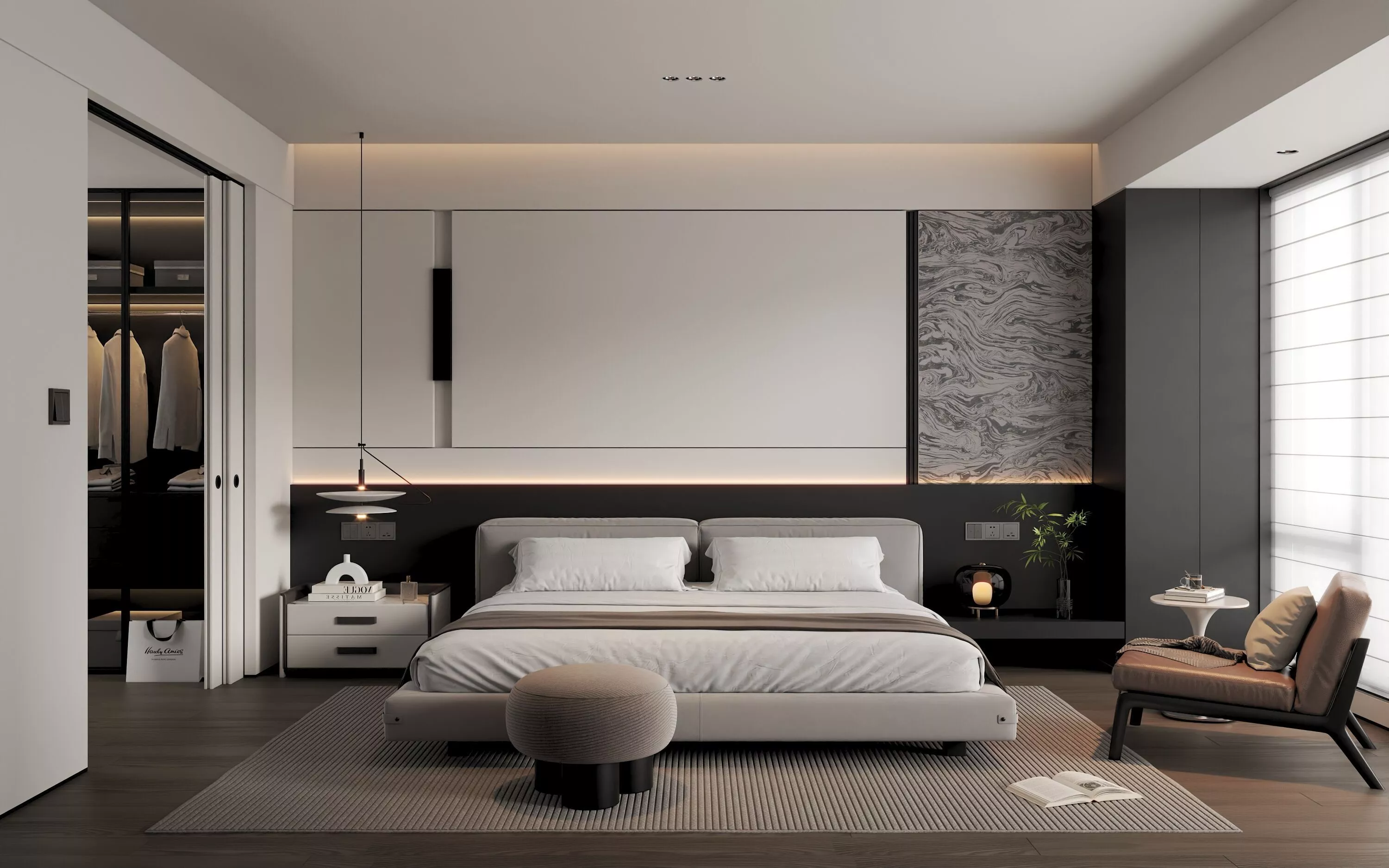 Bedroom interior scenes 3D model