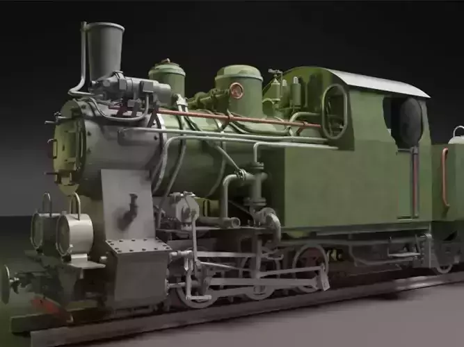 Py-27 Steam Locomotive 3D model
