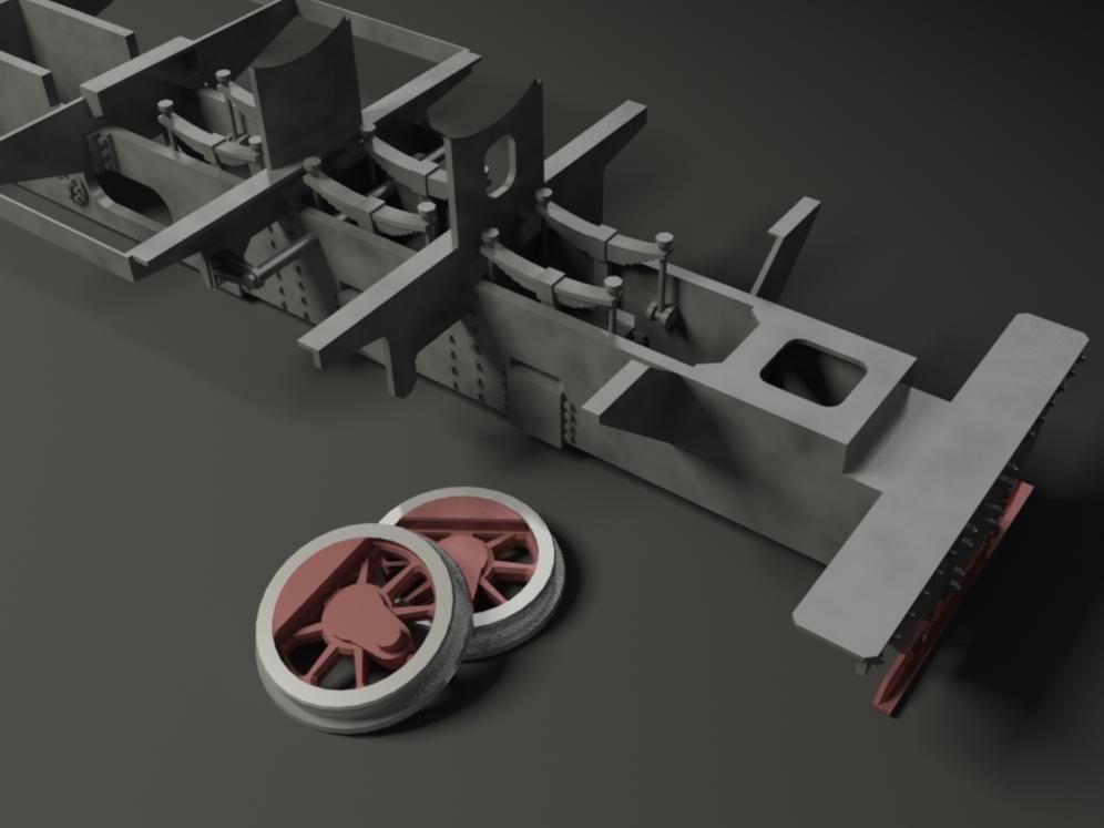 Py-27 Steam Locomotive 3D model_8