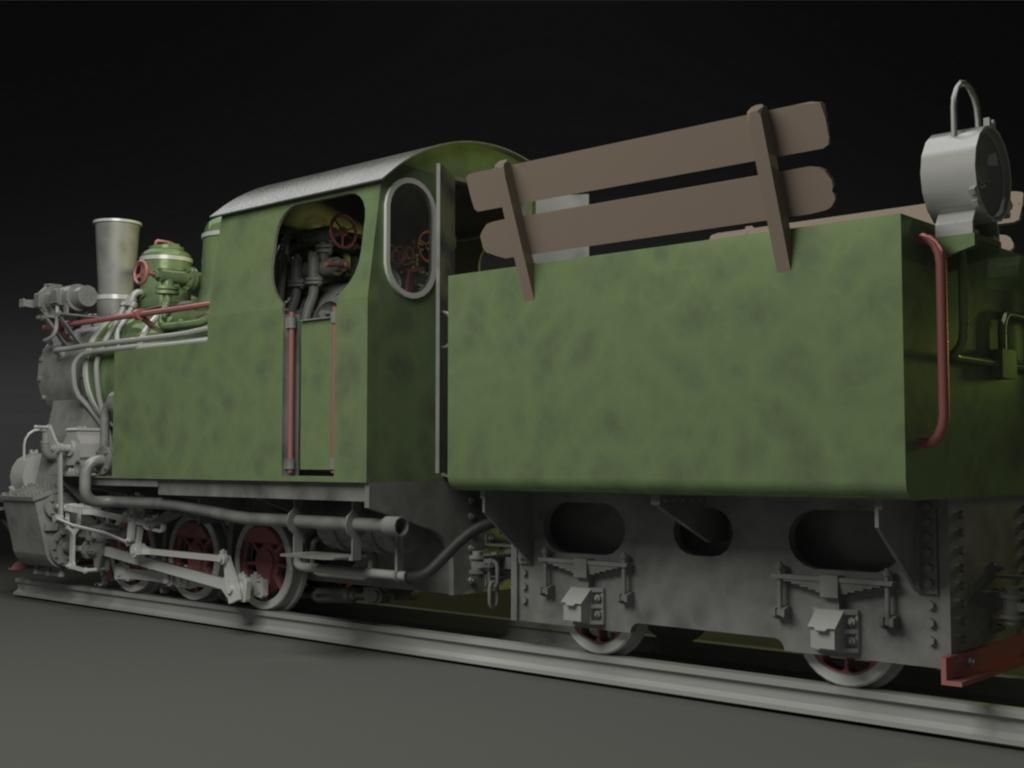 Py-27 Steam Locomotive 3D model_6