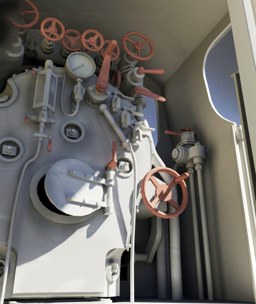 Py-27 Steam Locomotive 3D model_9