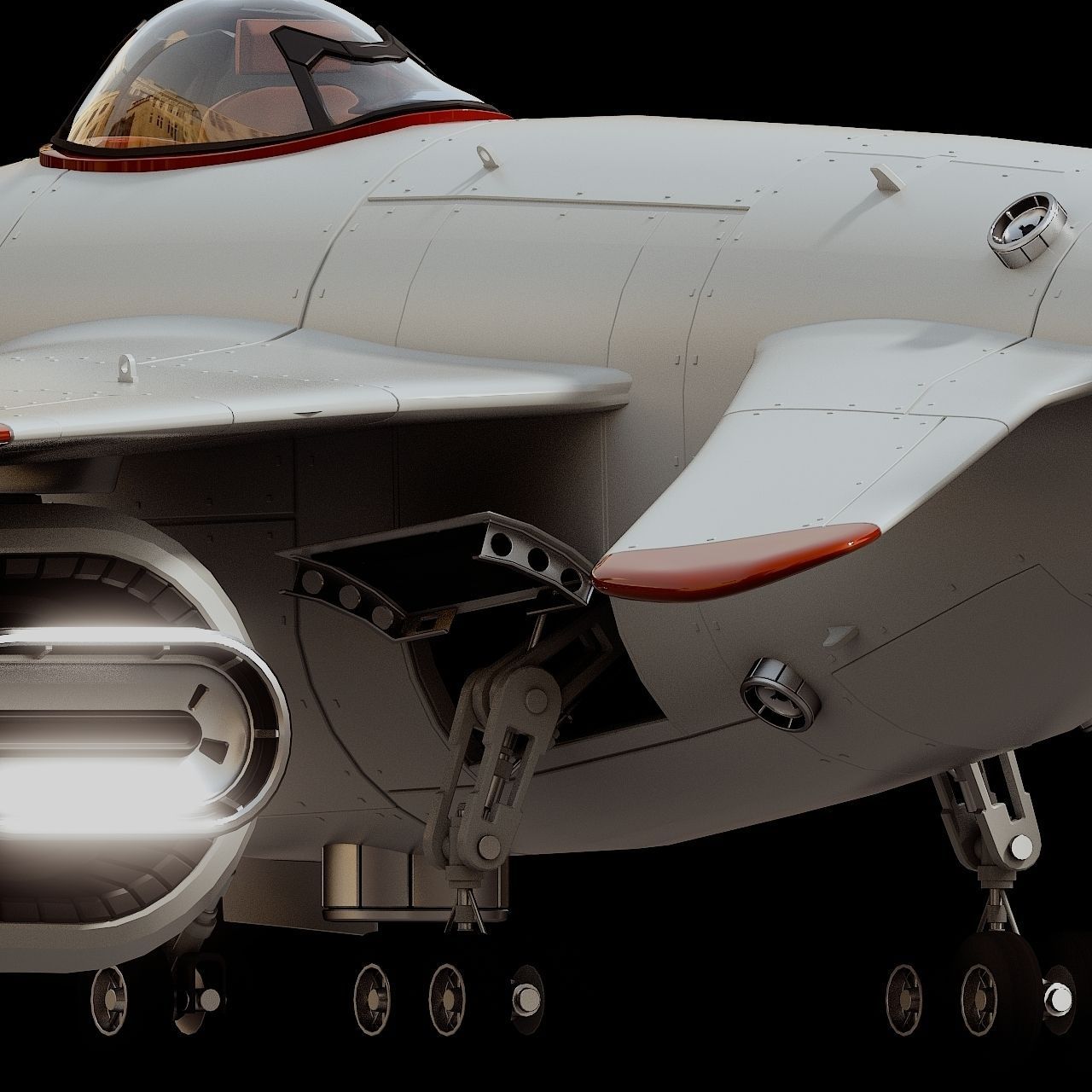 D-1 Space Superiority Fighter HD 3D model_16
