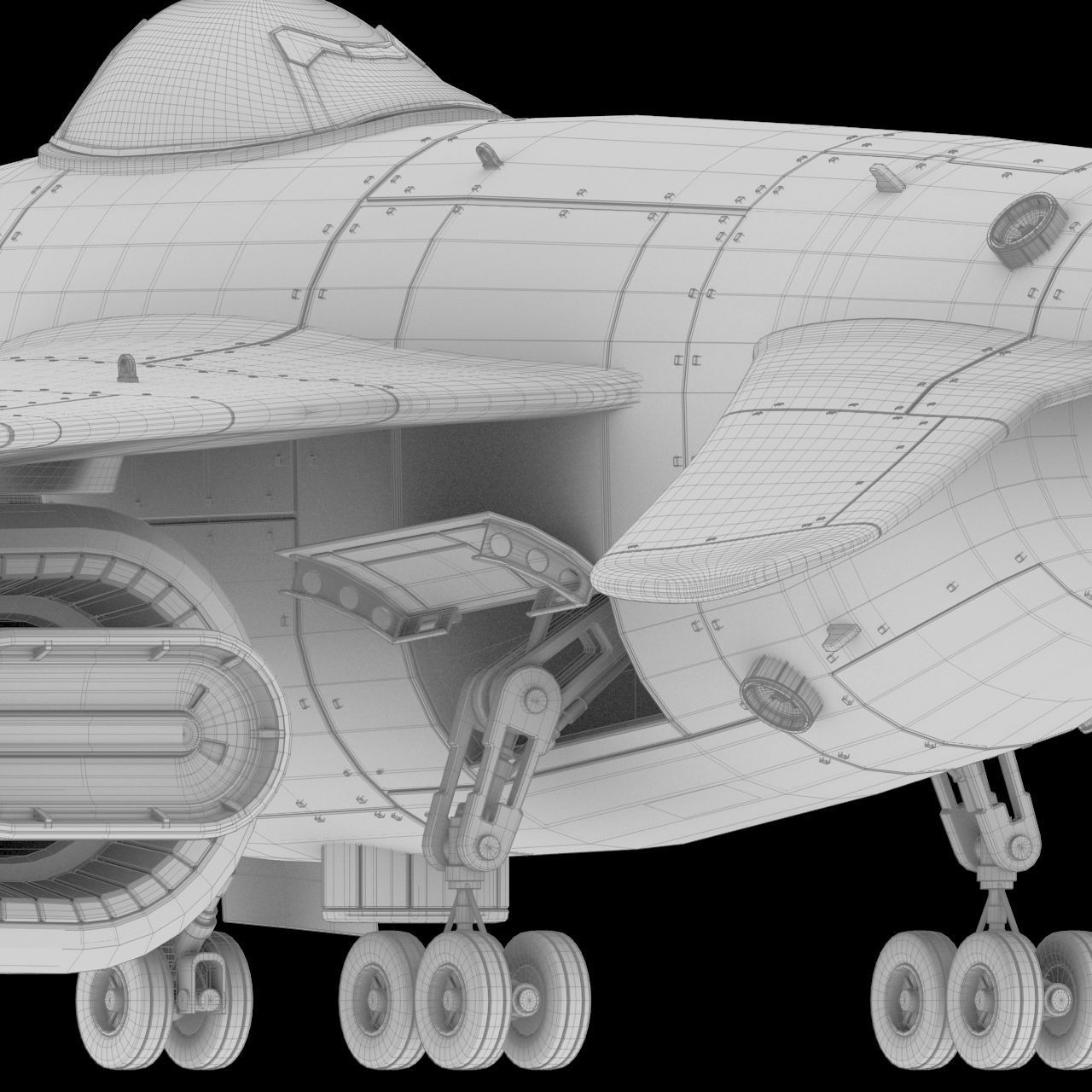 D-1 Space Superiority Fighter HD 3D model_18