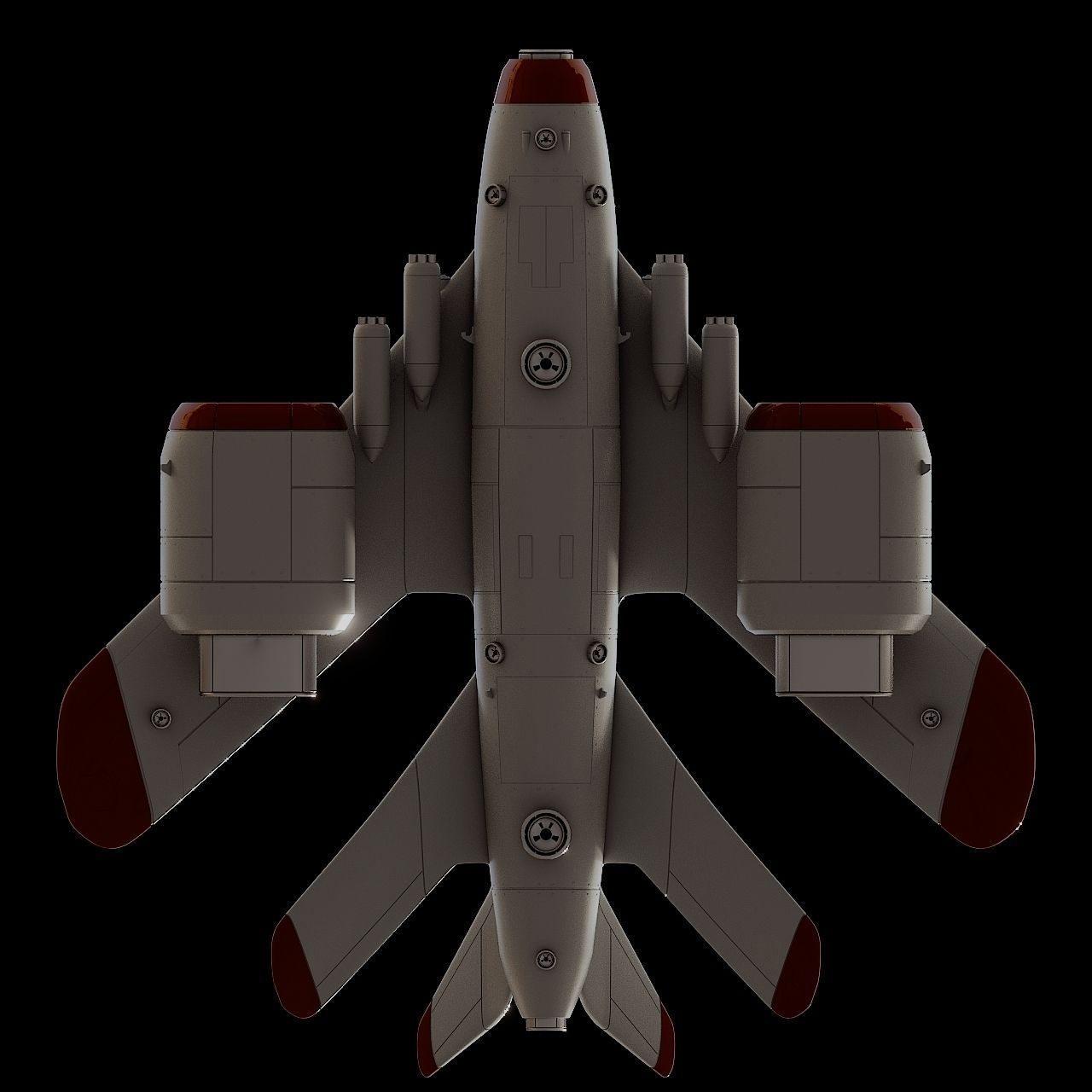 D-1 Space Superiority Fighter HD 3D model_10