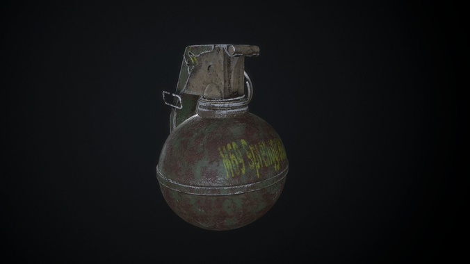M68 Grenade Low poly Photorealistic