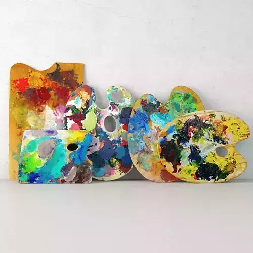 Vintage Artist Palettes