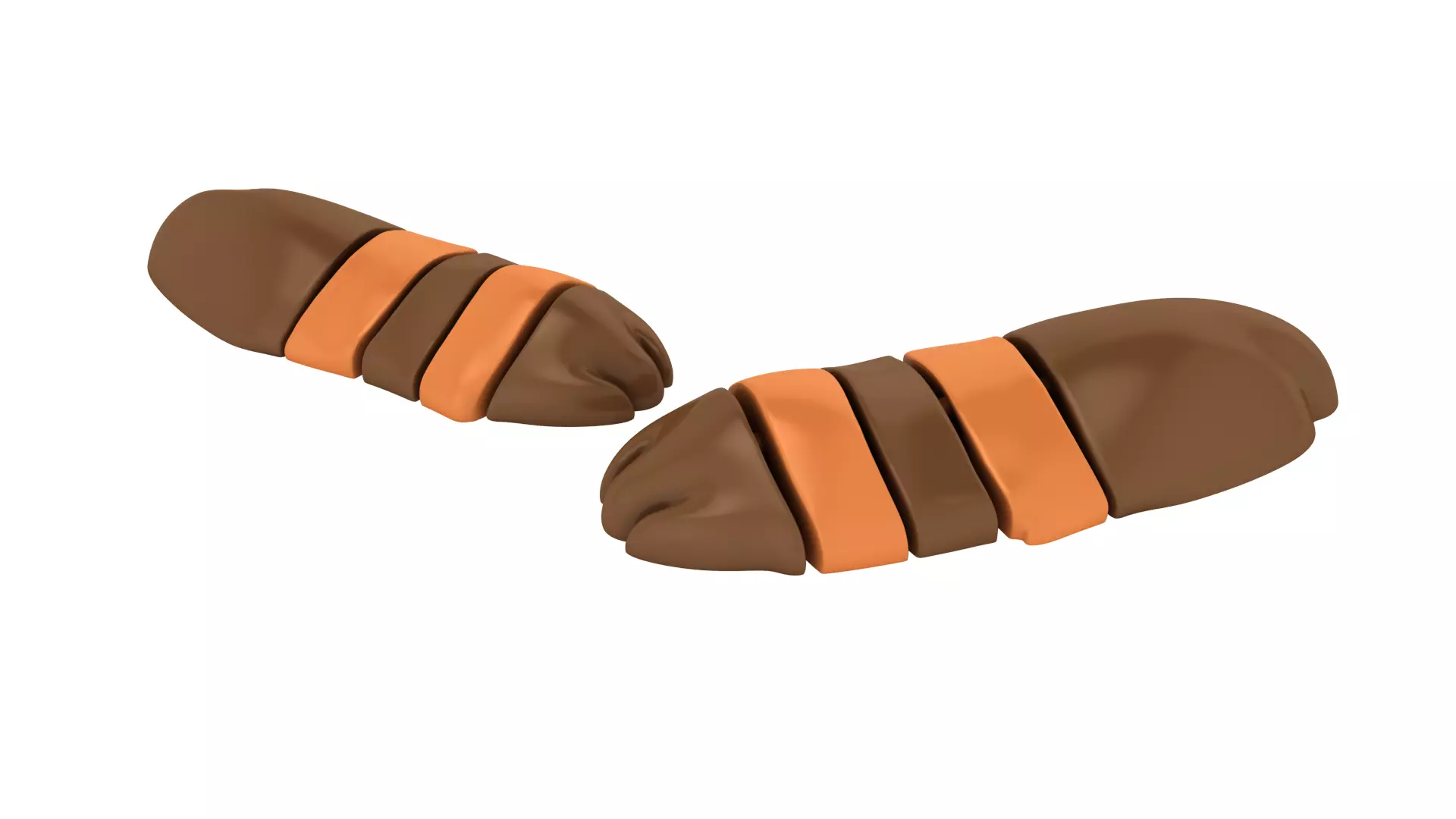 Striped Animal Tail 3D print model