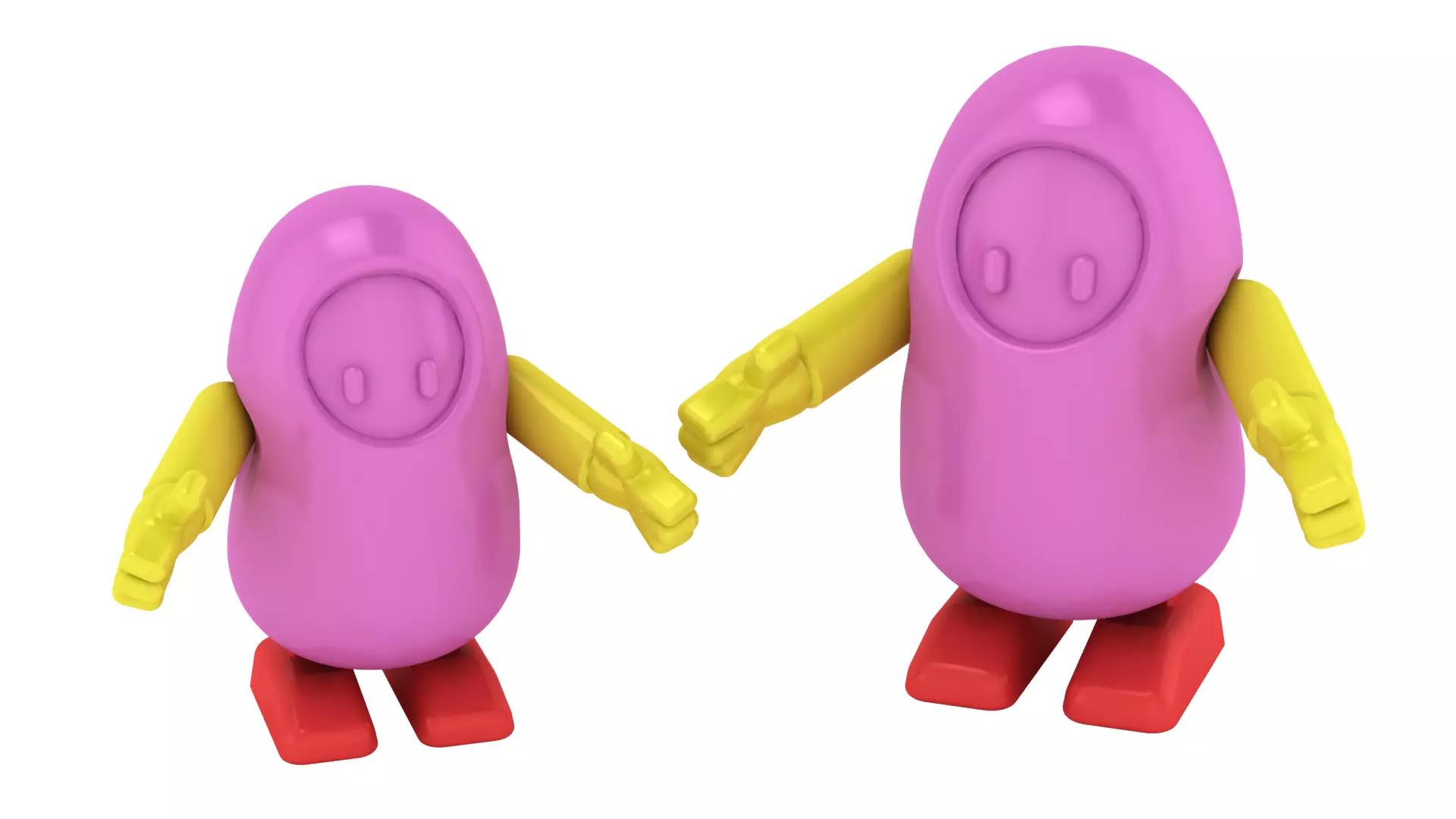 Bean Robot Character 3D print model