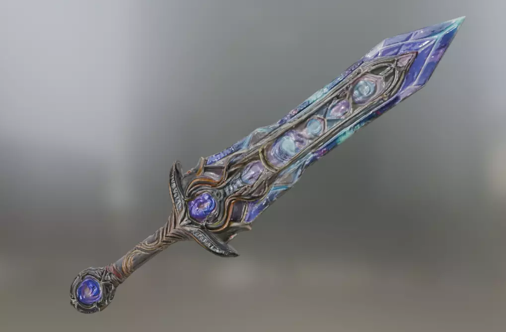FANTASY SWORD 3D MODEL 3D model