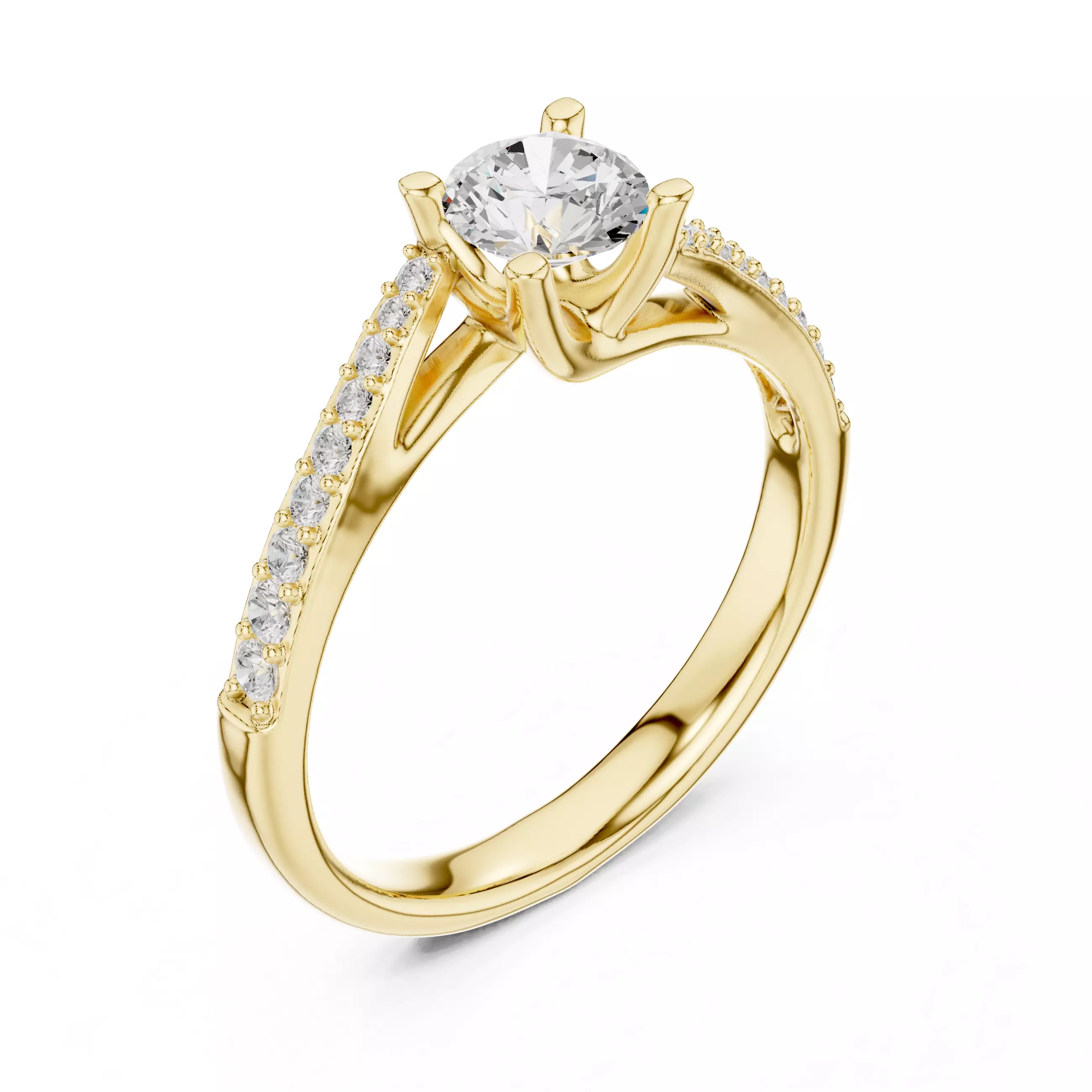 Women Ring Render 3dm STL MP4 Details 3D print model