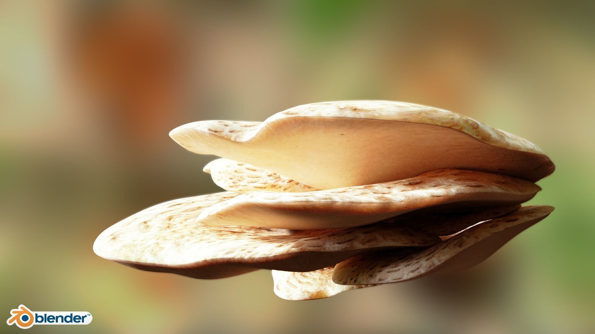 Game ready PBR Mushrooms 3D model SET 2 Low-poly 3D model_3