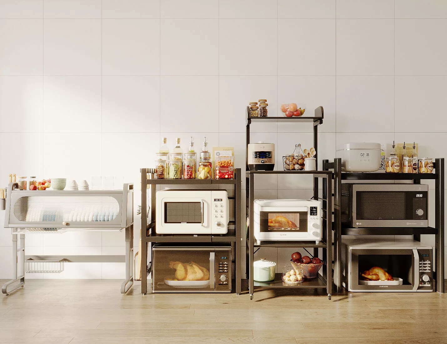 Kitchen Storage Rack Kitchen Utensil Kitchen Appliances 3D model