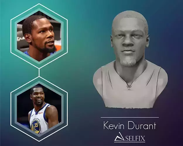 Kevin Durant 3D sculpture printable model