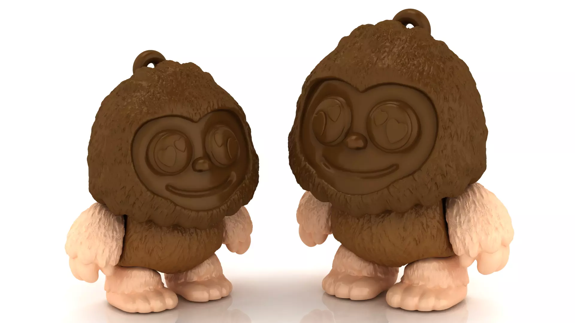 Heart Eyes Sloth 3D print model