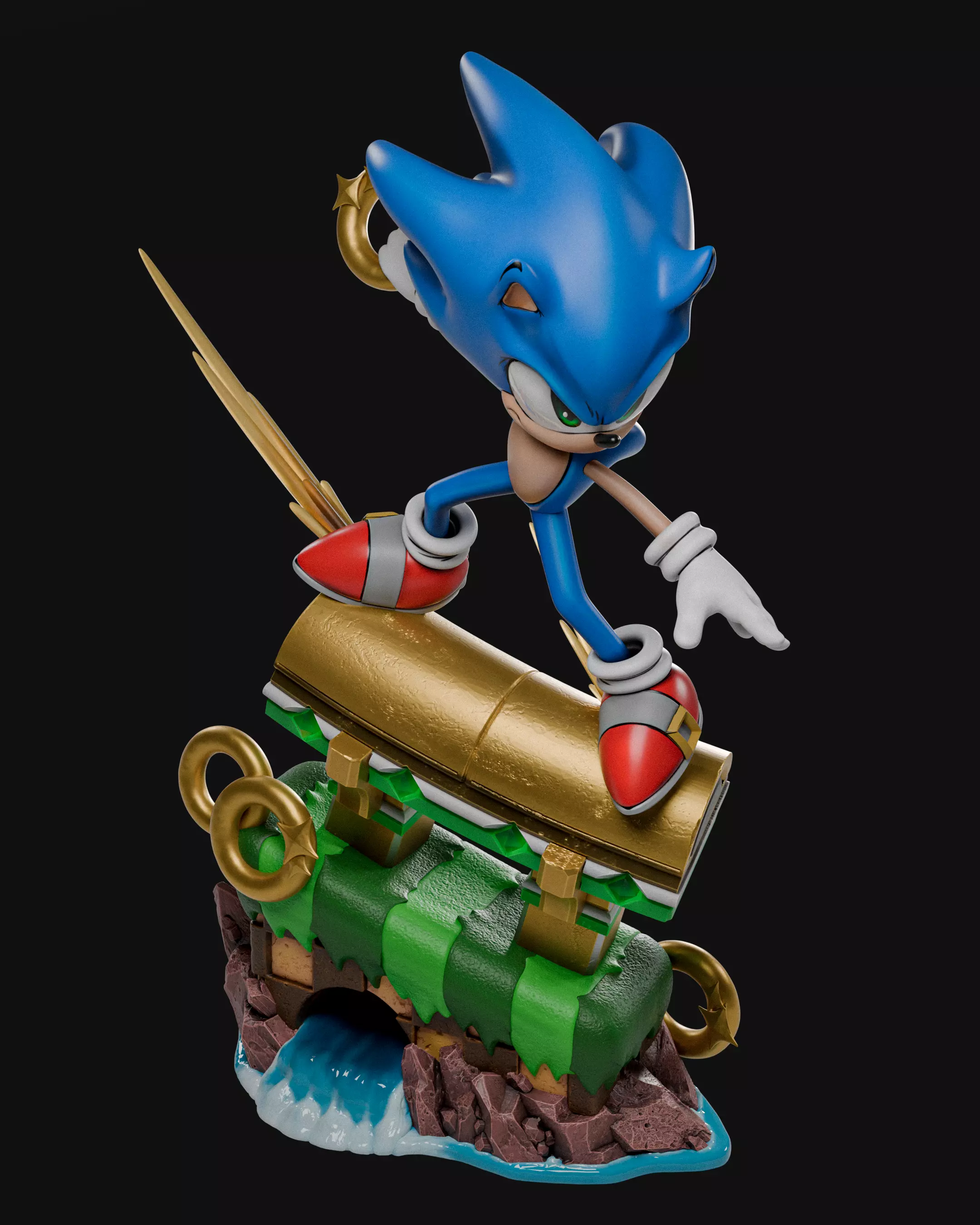 Sonic 3D Print Model STL 3D print model