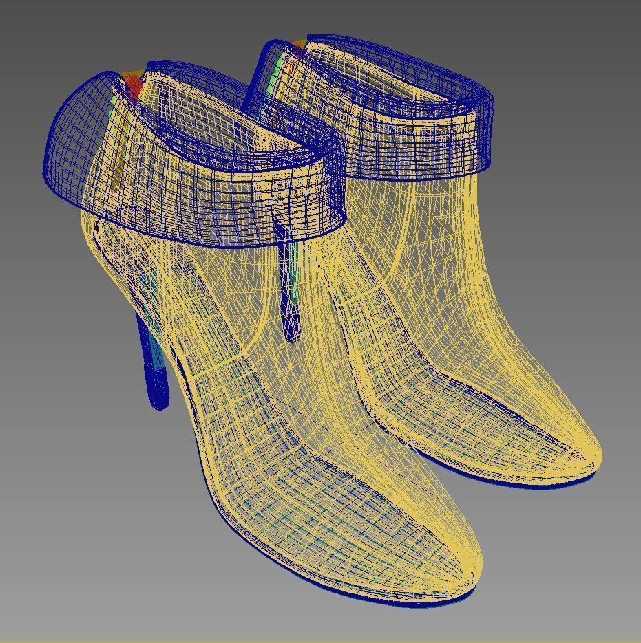 Female shoes 012 3D model_2